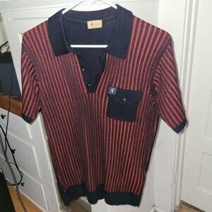 Gabicci Vintage Marconi Textured Stripe Polo